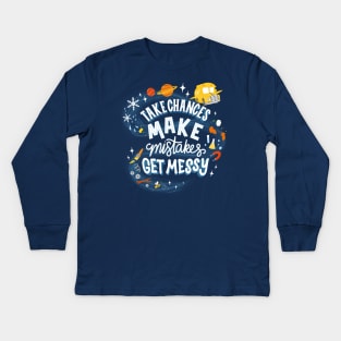 Magic Schoolbus Frizzle Quote Kids Long Sleeve T-Shirt